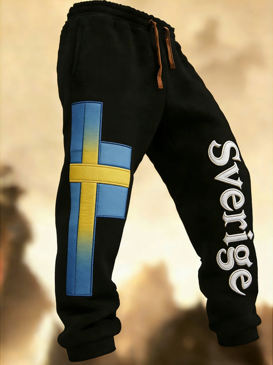 Mr. Retro Viking Swedish Flag Badge Cottage Doors