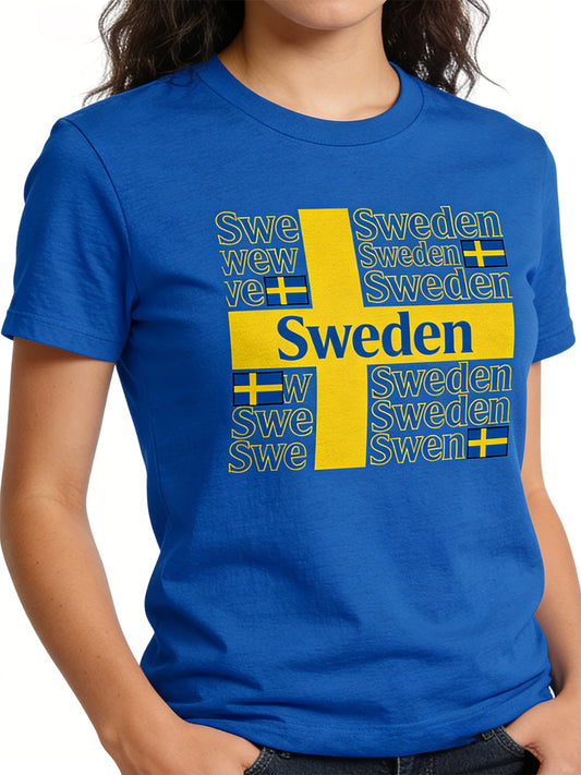Women's T-shirt with ethnic pattern