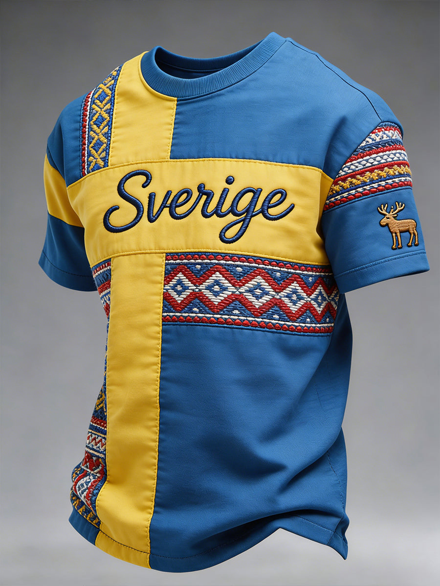 Herrlig fritids-T-shirt med tryck