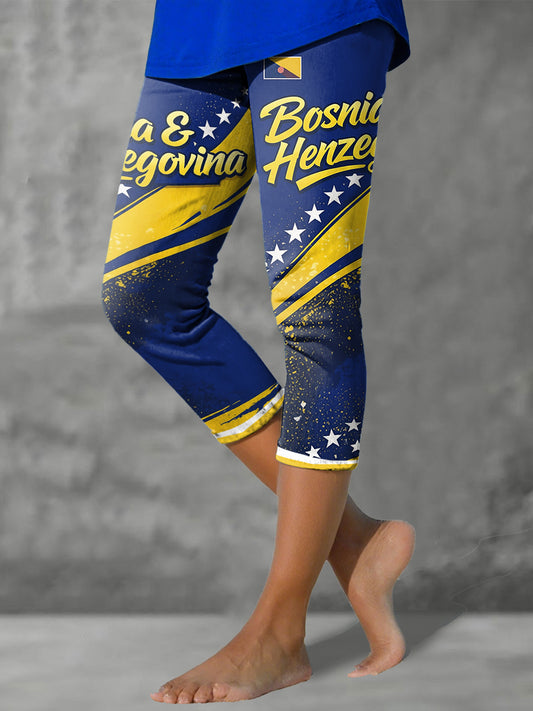 Women's Bosnia Football Lovers ZMAJEVI Printed Leggings