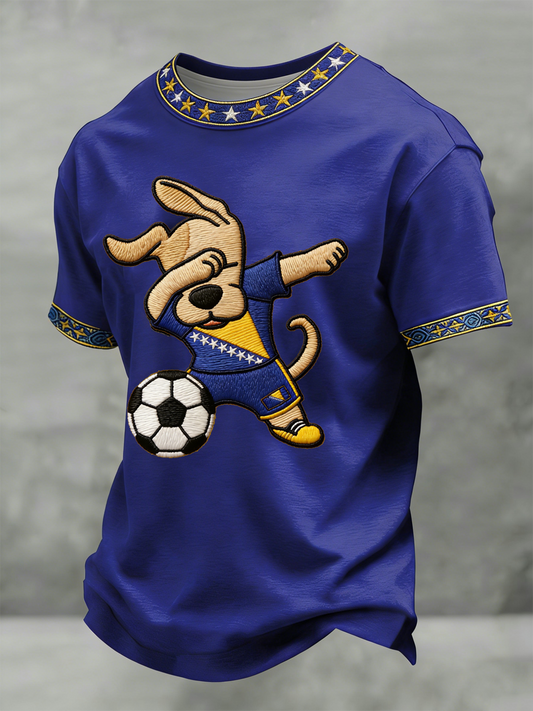 Mr. Bosnia ZMAJEVI Football Fan Printed Short Sleeve T-shirt