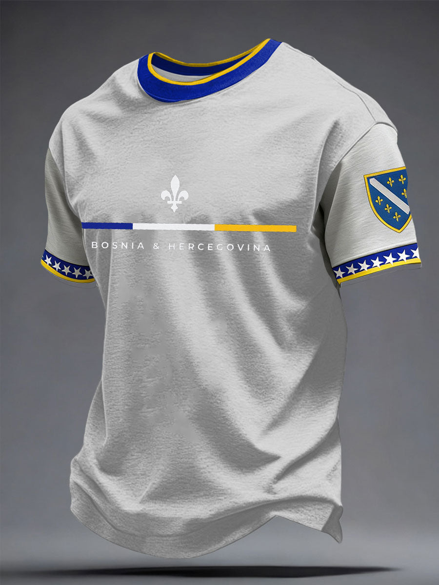 Mr. Bosnia DRAGONS Football Fan Printed T-shirt