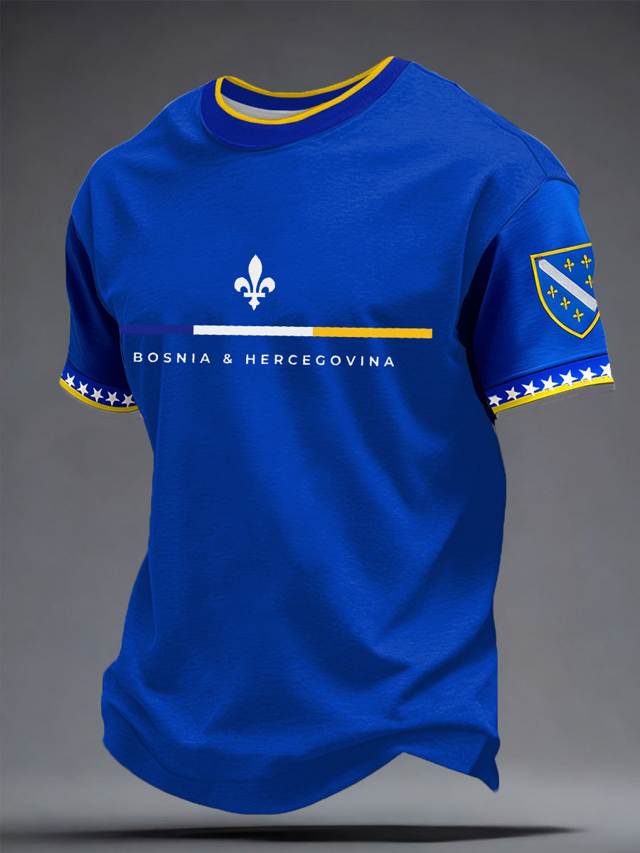 Mr. Bosnia DRAGONS Football Fan Printed T-shirt