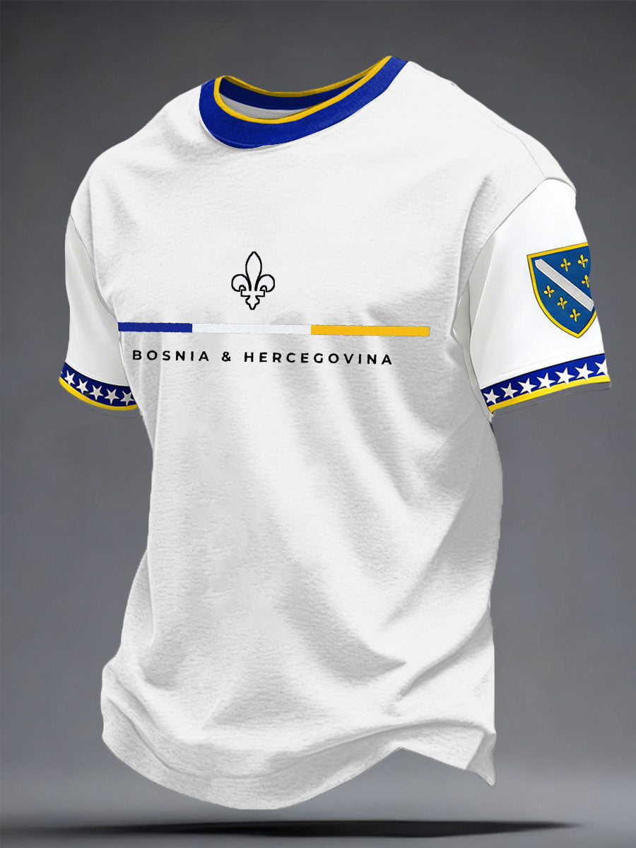 Mr. Bosnia DRAGONS Football Fan Printed T-shirt