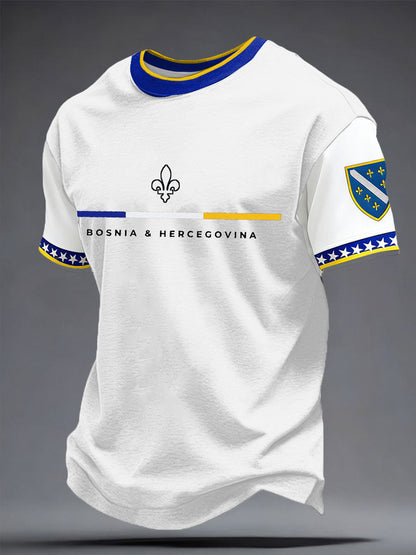 Mr. Bosnia DRAGONS Football Fan Printed T-shirt