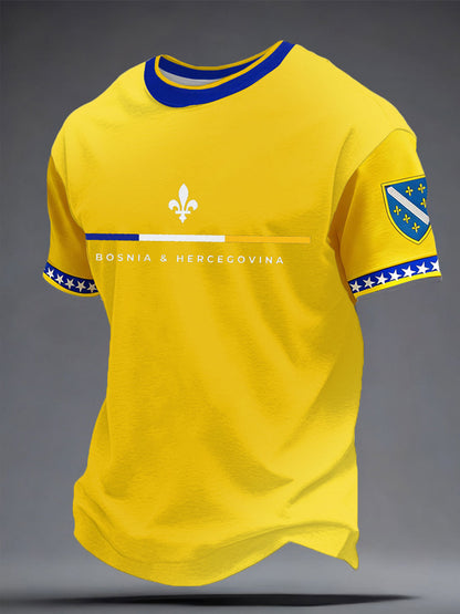 Mr. Bosnia DRAGONS Football Fan Printed T-shirt