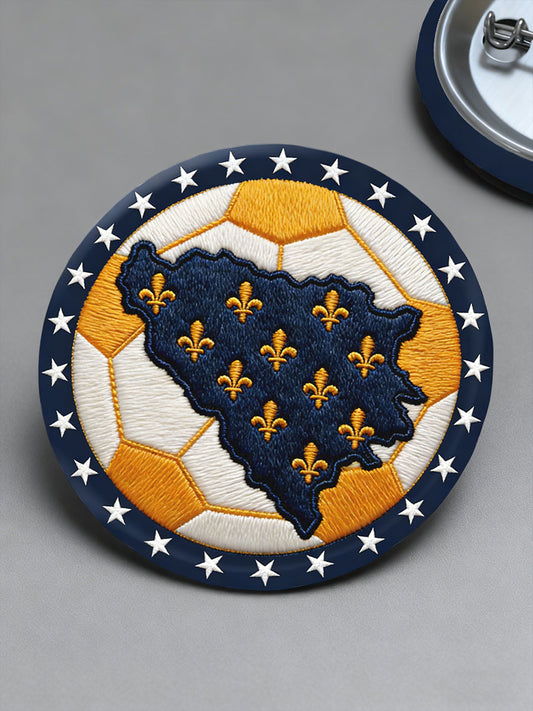 Bosnian DRAGONS football lovers printed pins