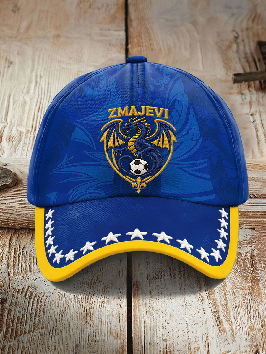 Unisex Bosnien ZMAJEVI fotboll älskare tryckt hatt