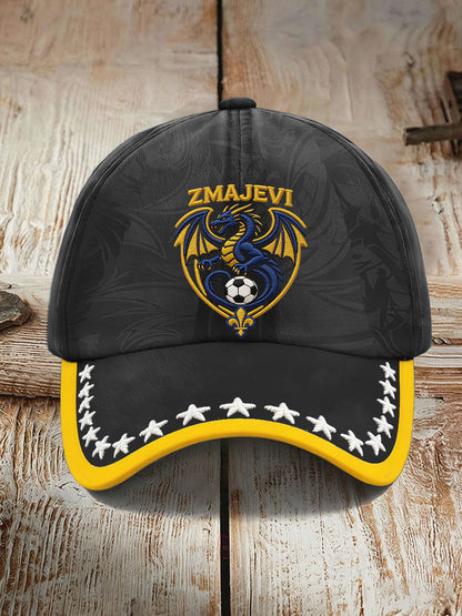 Unisex Bosnien ZMAJEVI fotboll älskare tryckt hatt