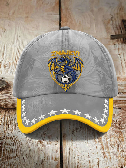Unisex Bosnien ZMAJEVI fotboll älskare tryckt hatt