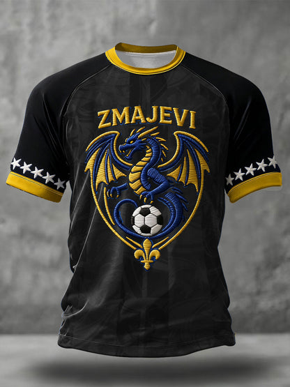 Herr Bosno ZMAJEVI Fotbollslärares tryckt t-shirt
