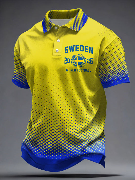 Men's Sweden Football Doctor Printed Casual T-shirts