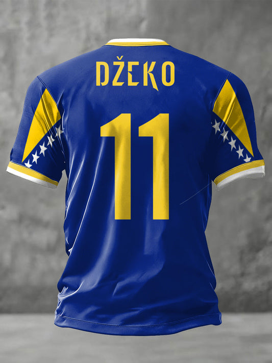 Mr. Bosnia DRAGONS Football Fan Printed T-shirt