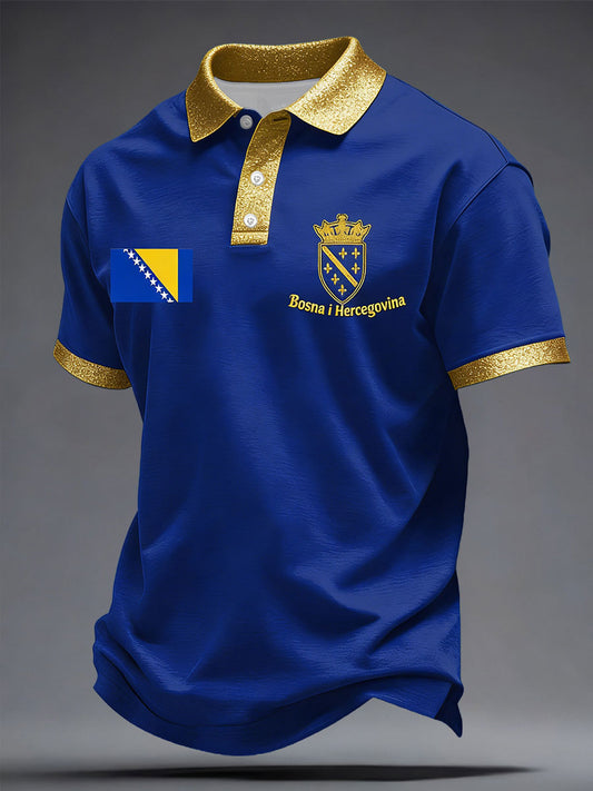 Mr. Bosnia ZMAJEVI Football Enthusiast Print Casual T-Shirts