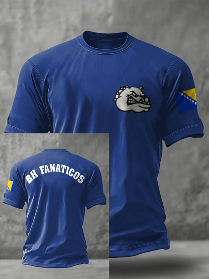 Men's Bosnian Football Learned ZMAJEVI Printed T-shirt