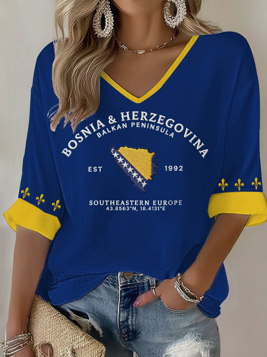 Women's BH-156 DRAGONS Football Fan Printed Waffle Jersey
