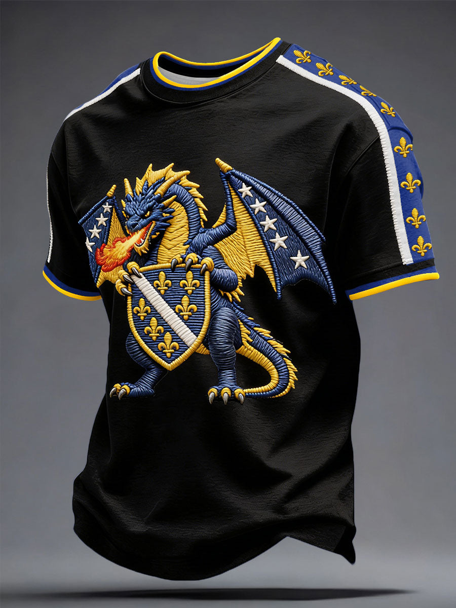 Herrarnas Bosniska Fotbollslärd ZMAJEVI Tryckt T-shirt