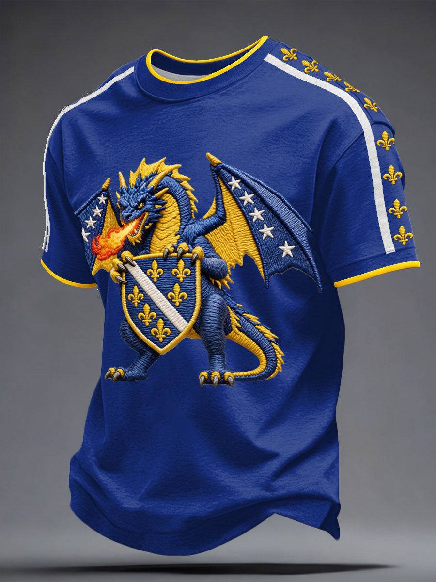 Herrarnas Bosniska Fotbollslärd ZMAJEVI Tryckt T-shirt