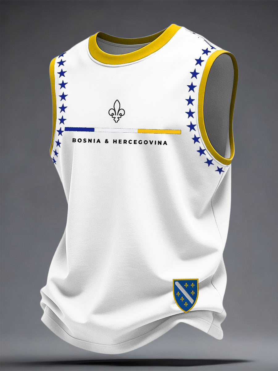 Unisex Bosnia Football Doctor ZMAJEVI Printed Vest