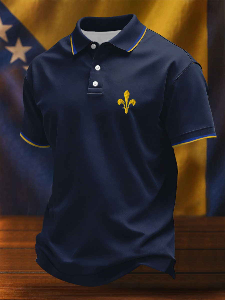 Herr Bosnien Fotbollsläkare ZMAJEVI Tryckta Casual T-shirts