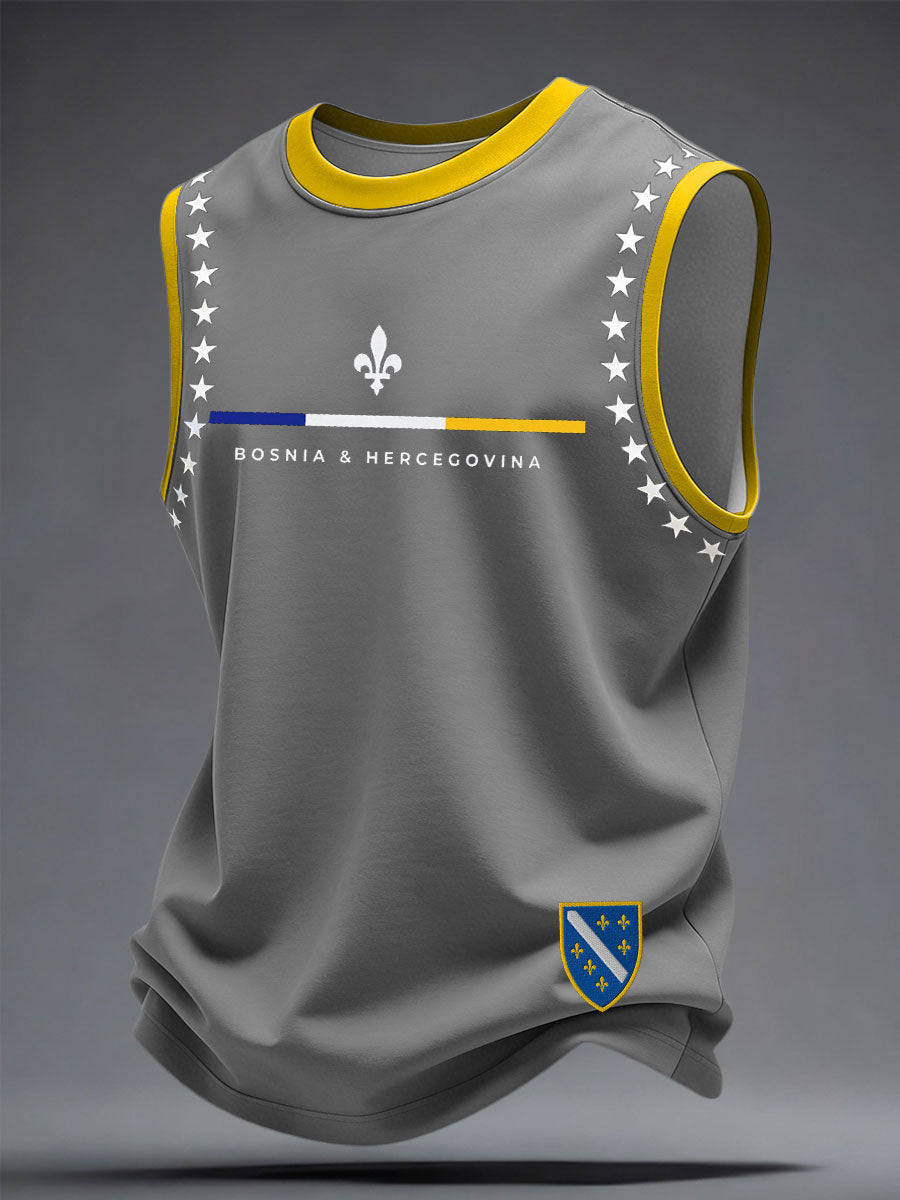 Unisex Bosnia Football Doctor ZMAJEVI Printed Vest