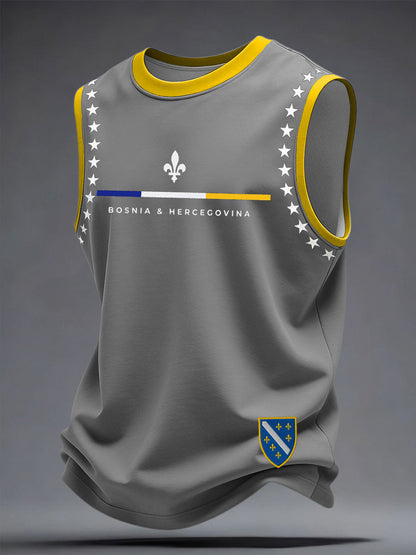 Unisex Bosnia Football Doctor ZMAJEVI Printed Vest