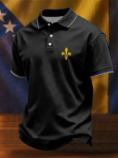 Herr Bosnien Fotbollsläkare ZMAJEVI Tryckta Casual T-shirts