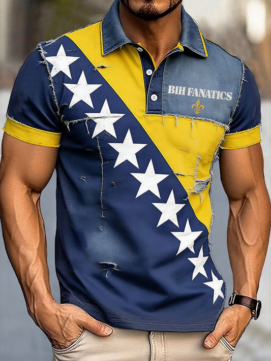 Mr. Bosnia Football Doctor DRAGONS Printed Casual T-Shirts