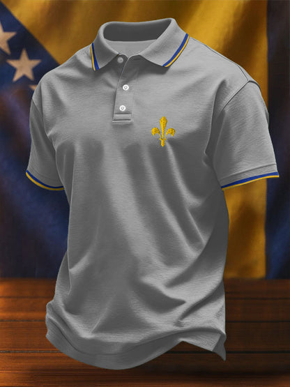 Herr Bosnien Fotbollsläkare ZMAJEVI Tryckta Casual T-shirts
