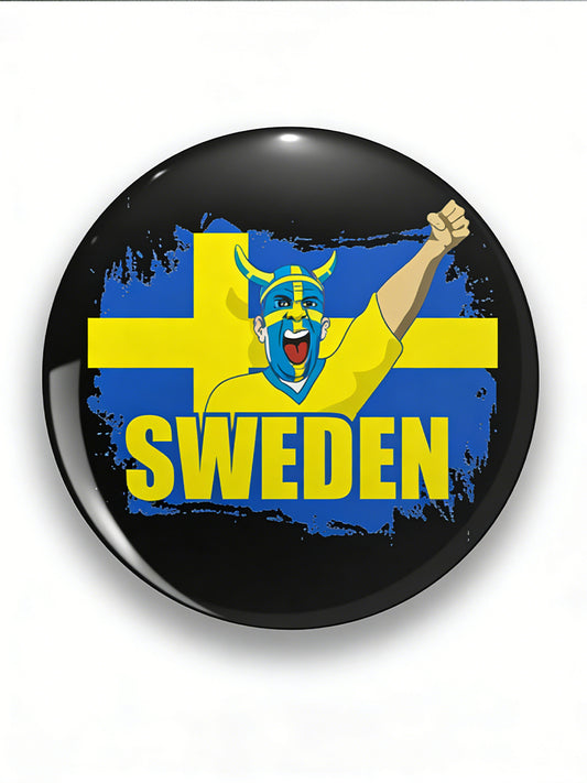Football-themed printed badge