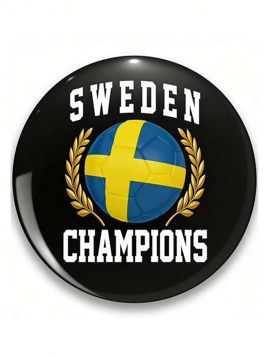 Football-themed printed badge