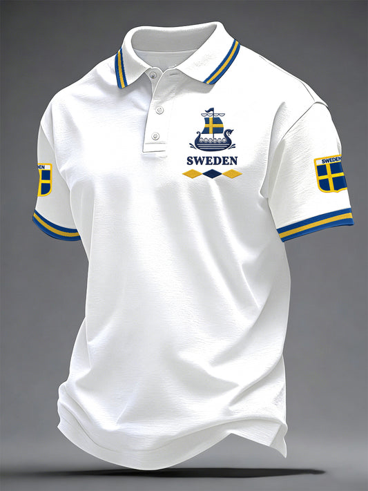 Men's Swedish Printed Relaxed Top