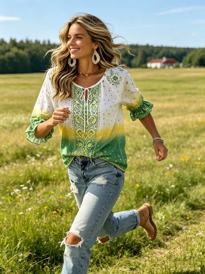Damer Svensk midsommarfest minneskonsttryck T-shirt