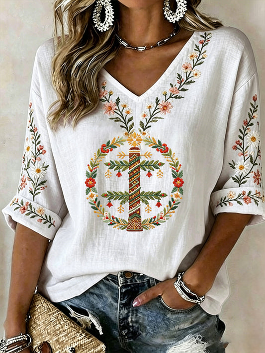 Women's Midsummer print relaxed t-shirt