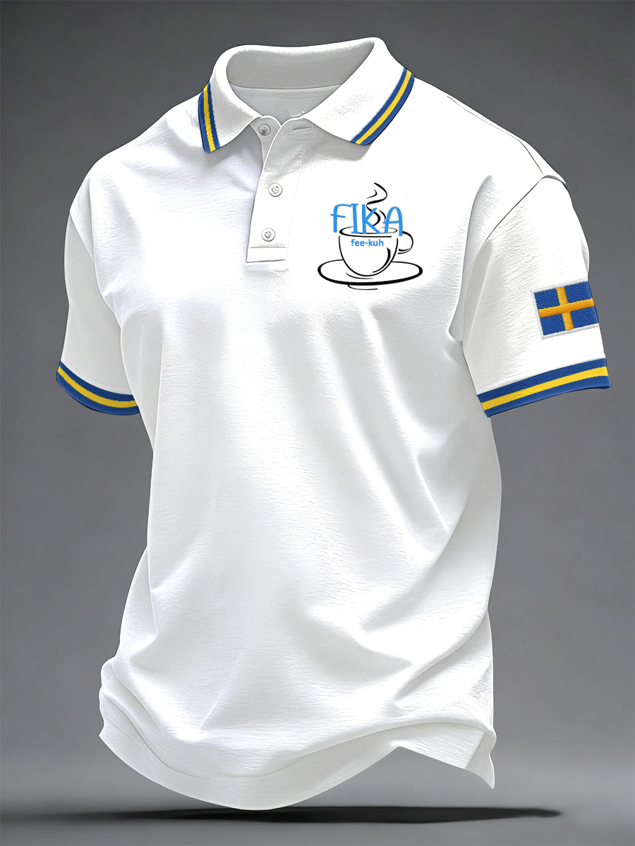 Men's Swedish Printed Casual Top