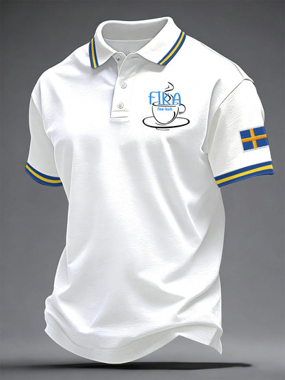 Men's Swedish Printed Casual Top