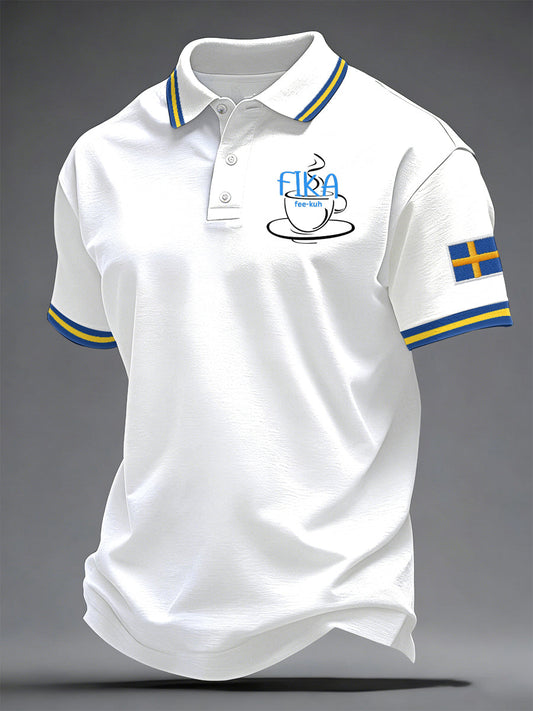 Men's Swedish Printed Casual Top