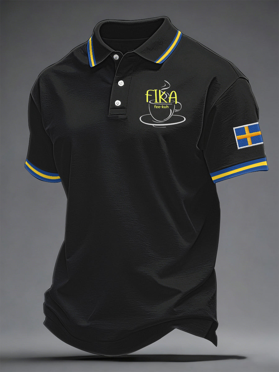 Men's Swedish Printed Casual Top