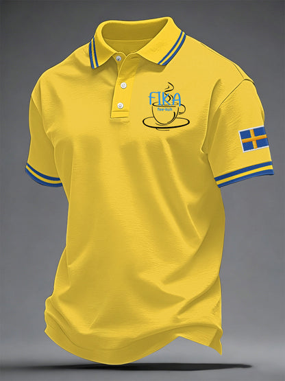 Men's Swedish Printed Casual Top