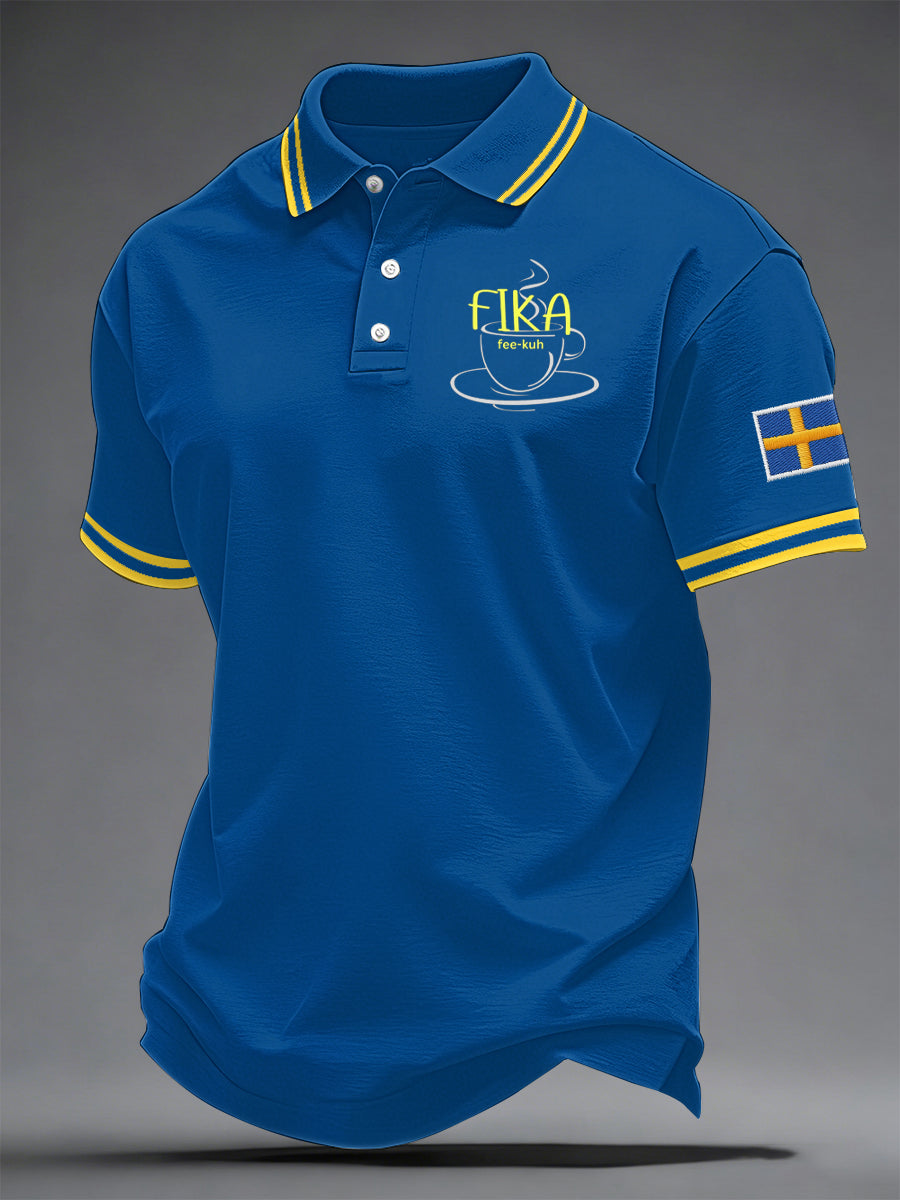 Men's Swedish Printed Casual Top