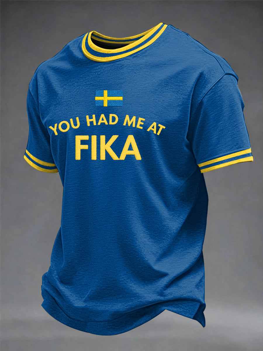 Herrtröja med svensk tryckkänning
