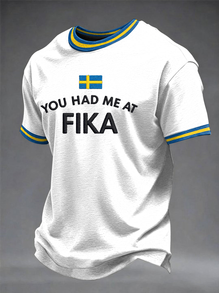 Herrtröja med svensk tryckkänning