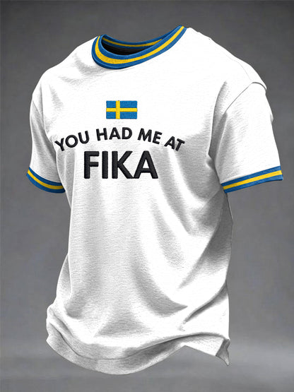 Herrtröja med svensk tryckkänning