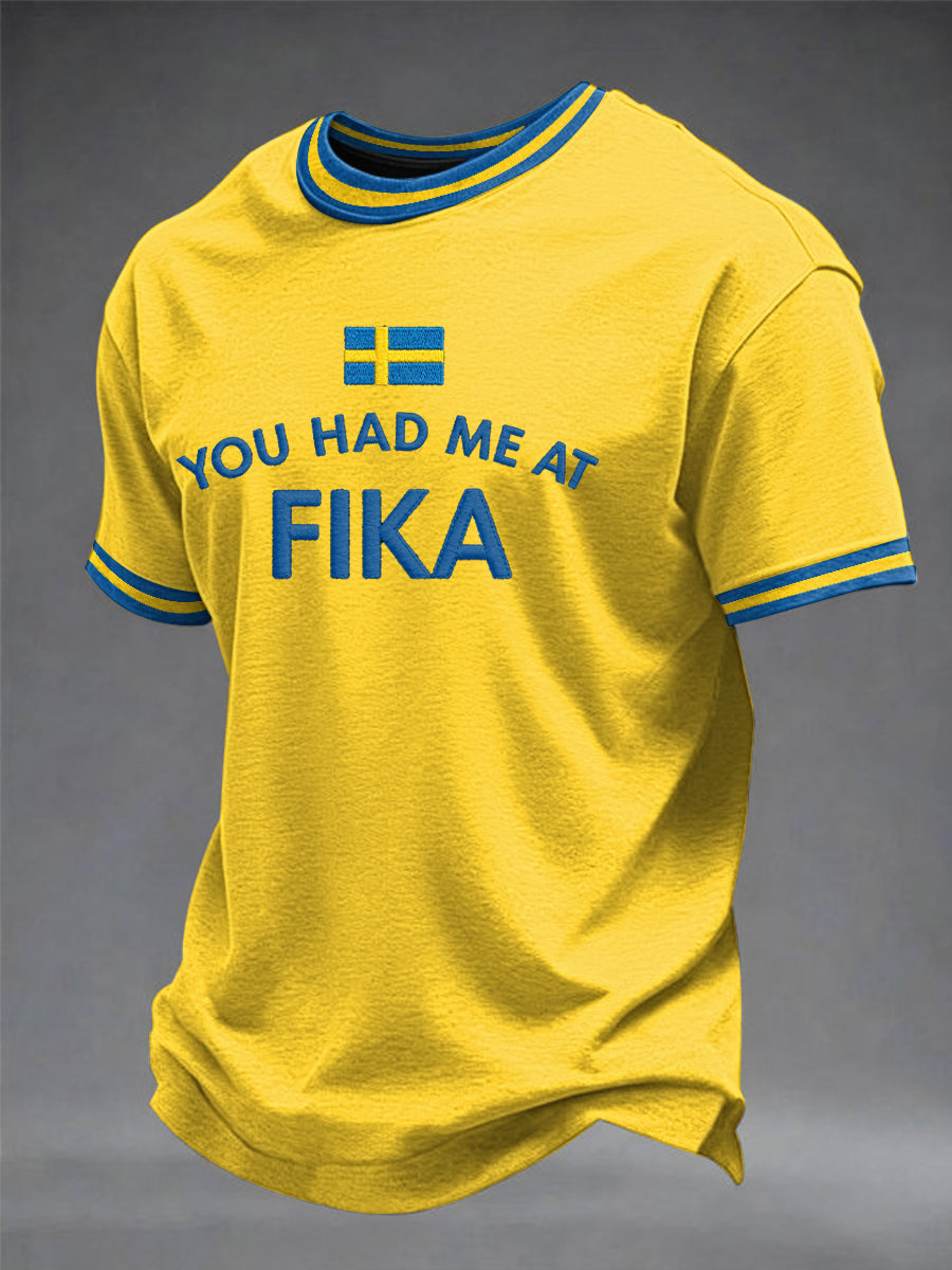 Herrtröja med svensk tryckkänning
