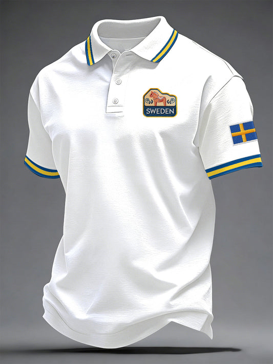 Men's Swedish Printed Casual Top