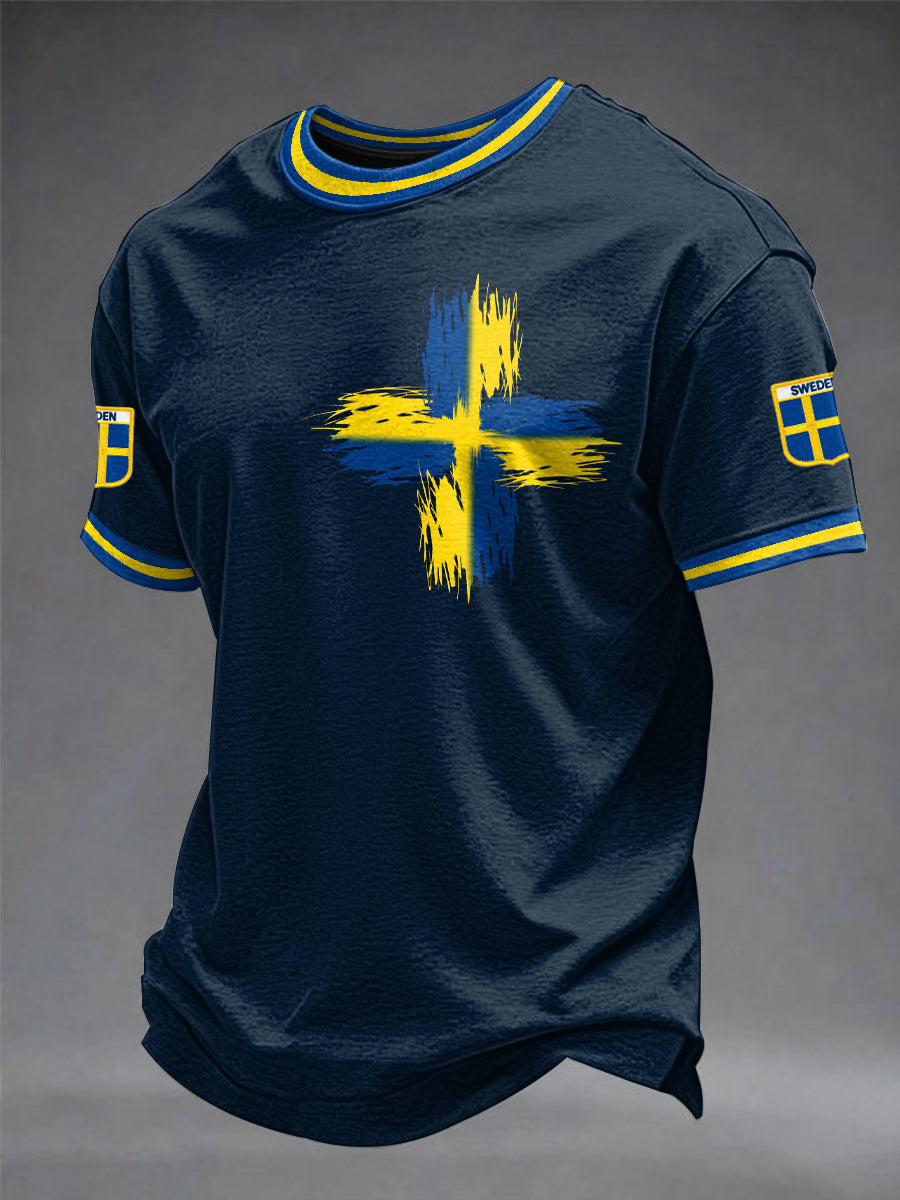 Men's sweatshirt with Swedish football print