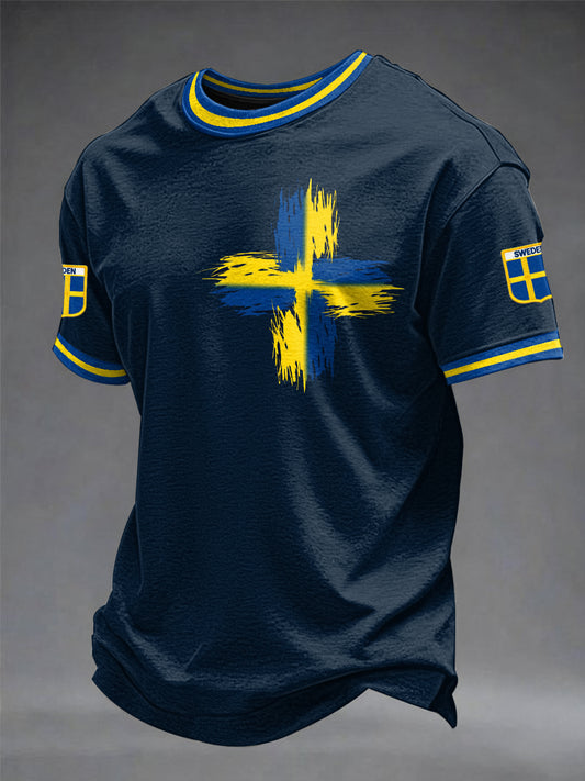 Men's sweatshirt with Swedish football print