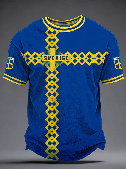 Men's sweatshirt with Swedish football print