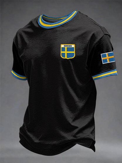 Herrtröja med svensk tryckning