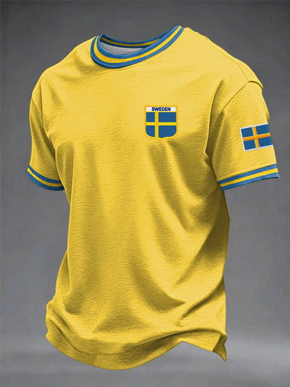 Herrtröja med svensk tryckning
